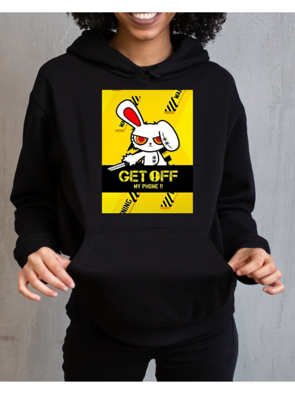 Bunny Baskılı Kadın Sweatshirt Siyah…