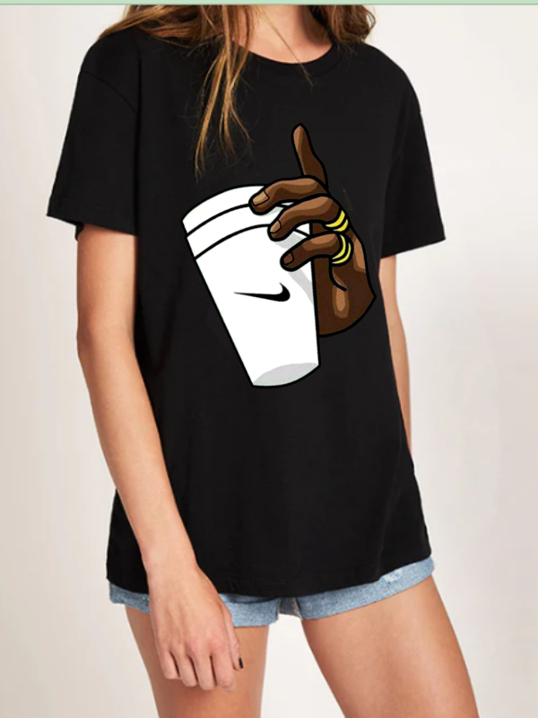 Siyah Baskılı Kadın T-shirt…