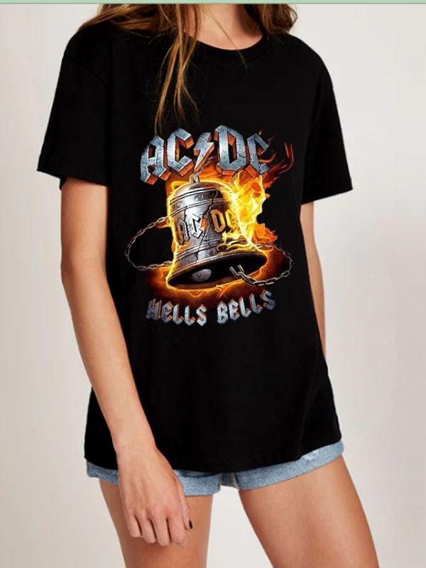 AC DC Siyah Baskılı Kadın T-shirt…