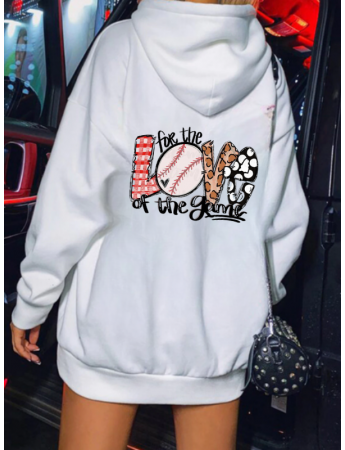 For The Love Baskılı Kadın Sweatshirt