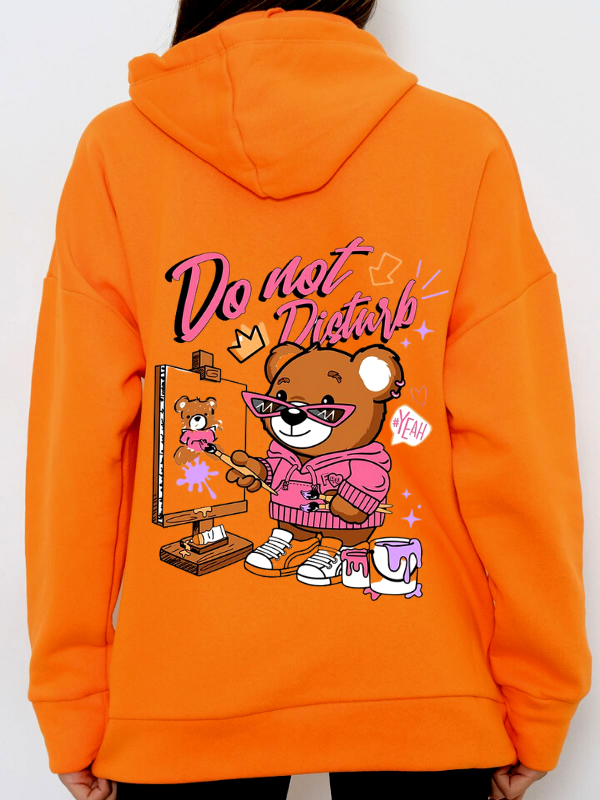 Do Not Baskılı Kadın Sweatshirt Hardal…