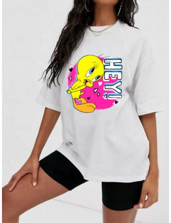 Tweety Baskılı Kadin Tişört