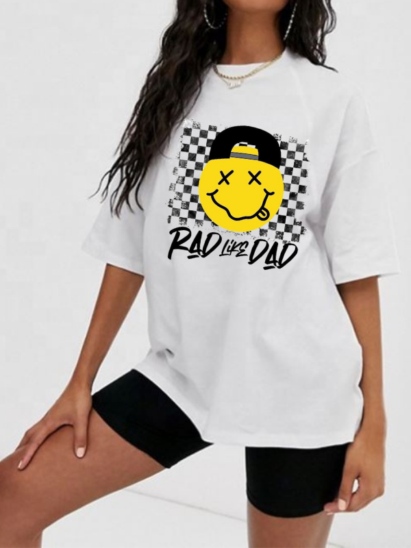 Rad Like Dad Baskılı Kadin Tişört…