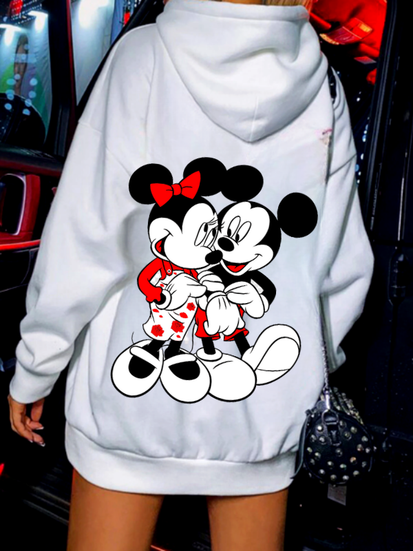 Mcky Baskılı Kadin Sweatshirt Beyaz…
