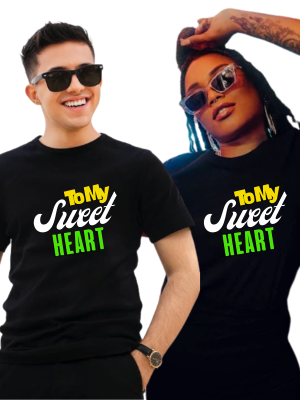 To My Heart Baskılı Kadın Tişört Siyah…
