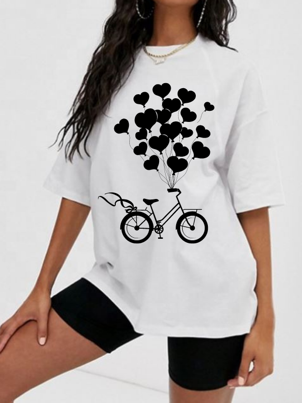 Bisiklet Baskılı Tshirt…