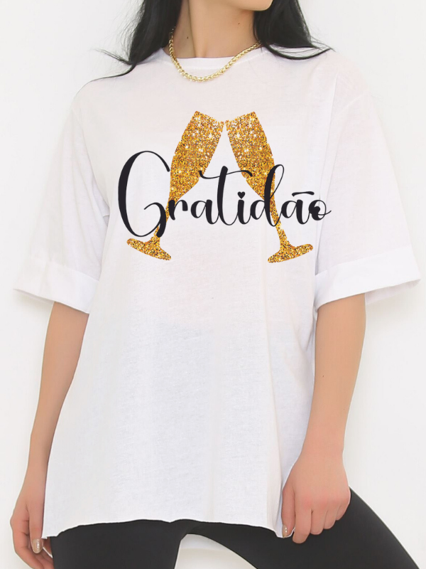 Kadeh Baskılı Kadın Tshirt…