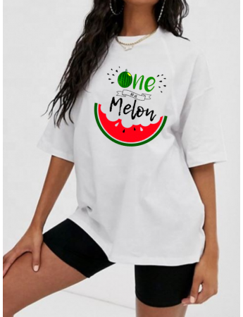 Karpuz Baskılı Kadın Tshirt