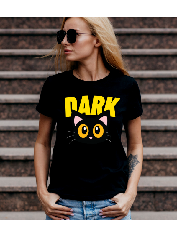 Dark ve Kedi Kadın T-Shirt…