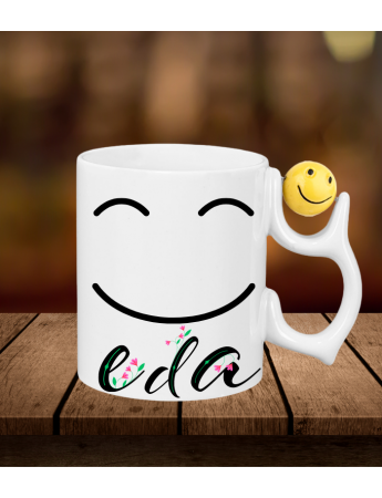 Kulpu Smile Emoji Top'lu Kişiye Özel Baskılı Kupa 02