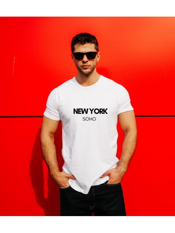 New York Baskılı Erkek Tshirt…