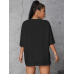 Ayıcık Baskılı Oversize Kadın T-Shirt