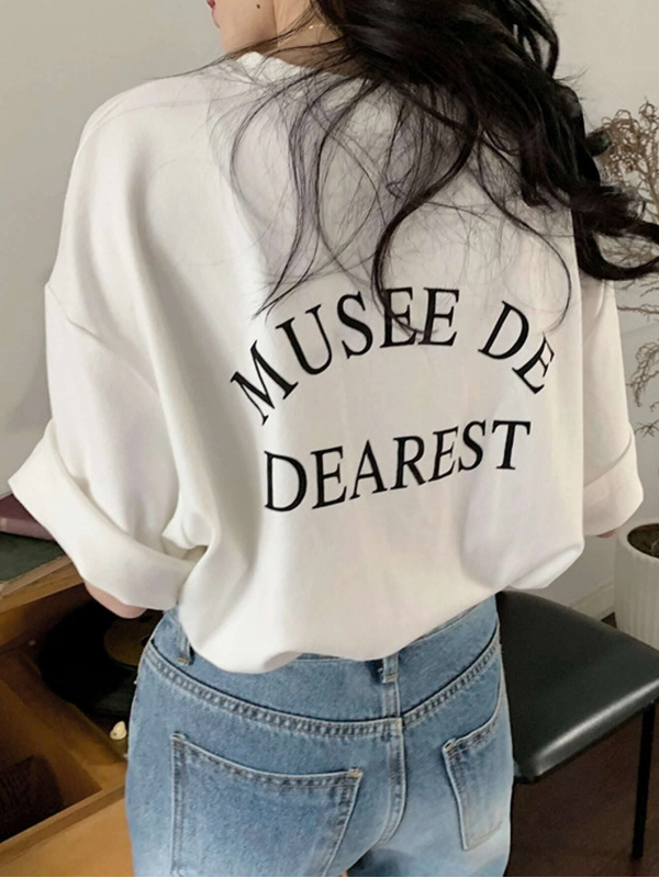 Musee Baskılı Kadın T-Shirt Beyaz…