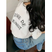 Musee Baskılı Kadın T-Shirt Beyaz