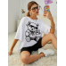 Ayıcık Baskılı Kadın T-Shirt