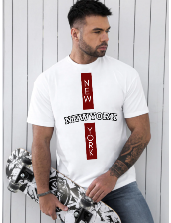 New York Baskılı Erkek Tshirt 2023