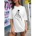 El ve Kalp Baskılı T-Shirt