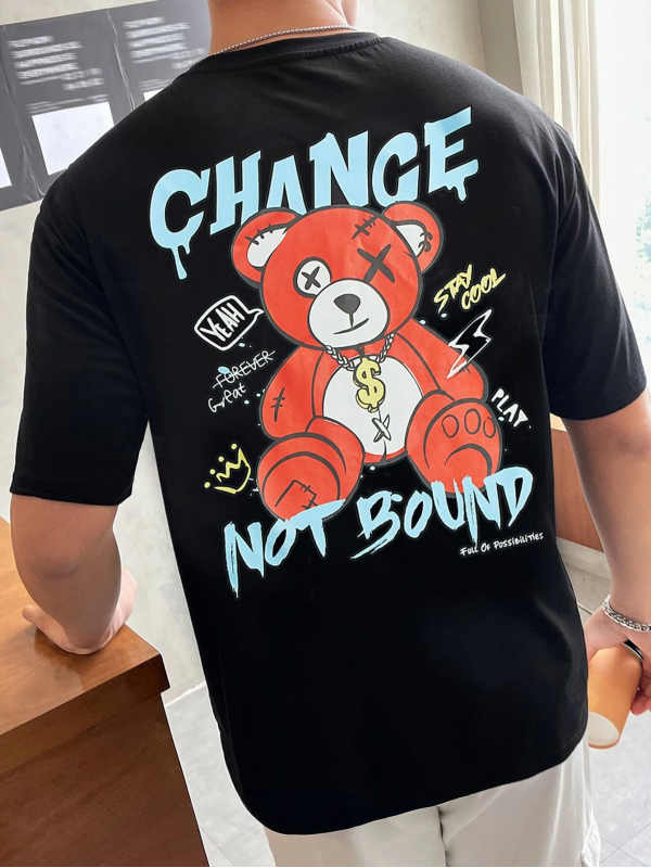 Change Baskılı Erkek Tshirt Siyah…