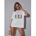 ENHANDMADE Baskılı Oversize Kadın T-Shirt