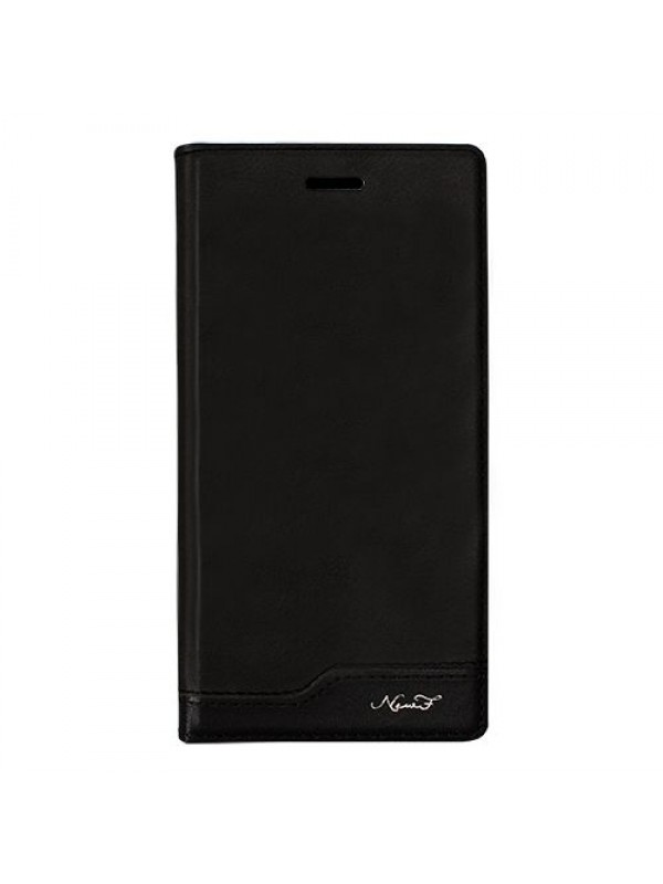 Alcatel OneTouch Idol 2 Gizli Mıknatıslı Premium Magnum Kılıf Siyah