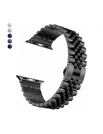 Apple Watch 42 44 45 49 mm Uyumlu RLX Metal Kordon