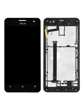 Asus Zenfone 5 A500KL-A501CG LCD Ekran Dokunmatik Çıtalı - Siyah