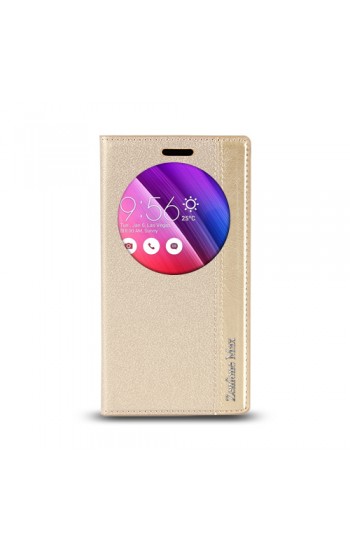 Asus Zenfone Max Gizli Mıknatıslı Pencereli Magnum Kılıf Gold…