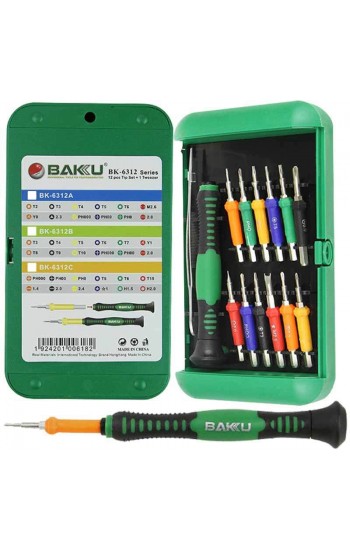 Baku BK-6312 12li Hassas Tornavida Seti ve Cımbız (14 parça)…