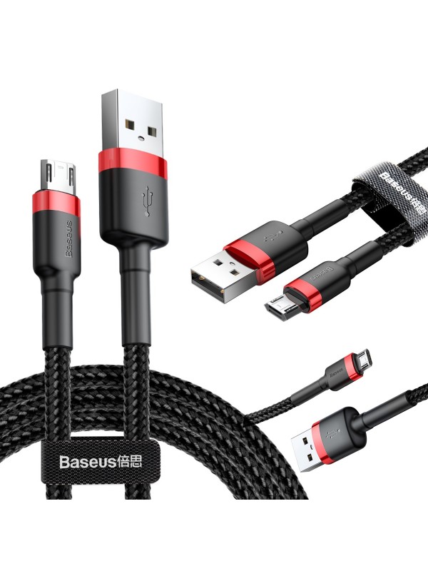 Baseus Cafule Micro USB Şarj ve Data Kablosu 2.4A 50cm CAMKLF-A…