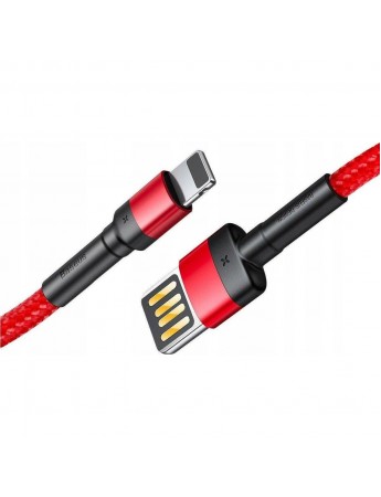 Baseus Cafule SE Lightning Data/Şarj Kablosu 2.4A 1mt Kırmızı CALKLF-G09