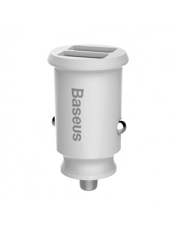 Baseus Grain Çift USB 3.1A Hızlı Araç Şarj Aleti (Başlık) Beyaz CCALL-ML02