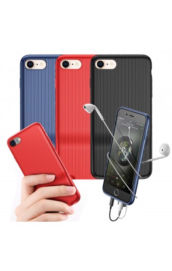 Baseus İphone 7/8 Kılıf Şarj ve Kulaklık Girişli Audio Case…