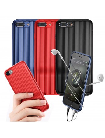 Baseus iPhone 7 Plus / 8 Plus Kılıf Şarj ve Kulaklık Girişli Audio Case