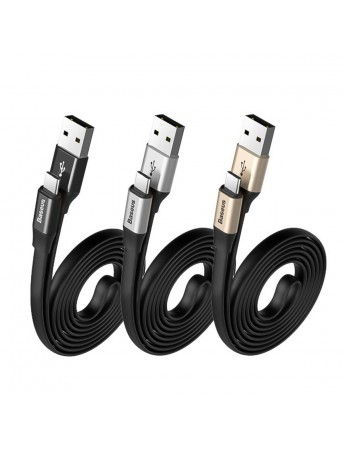 Baseus Nimble Portable Type-C Şarj ve Data Kablosu 2A 1.2mt CATMBJ-A