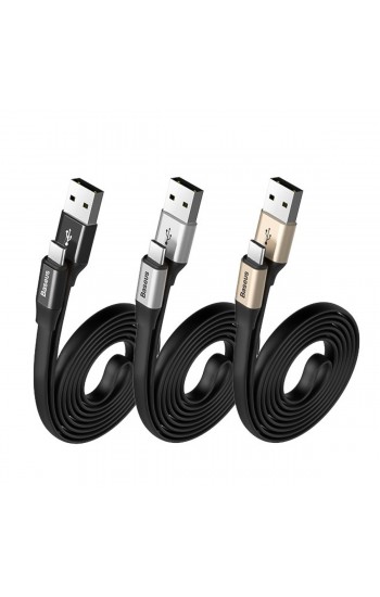 Baseus Nimble Portable Type-C Şarj ve Data Kablosu 2A 1.2mt CATMBJ-A…