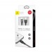 Baseus Rapid Type-C Data/Şarj Kablosu Led Işıklı 1mt Siyah CATSU-B01