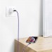 Baseus Zinc Manyetik Mıknatıslı Micro USB Data ve Şarj Kablosu Mor 1.5A 2mt CAMXC-B05