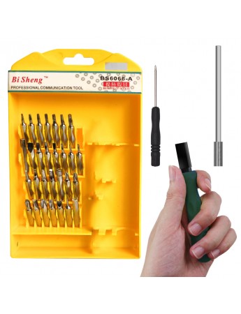 BS6066-A Tornavida Seti ve Cımbız 33 Parça Set