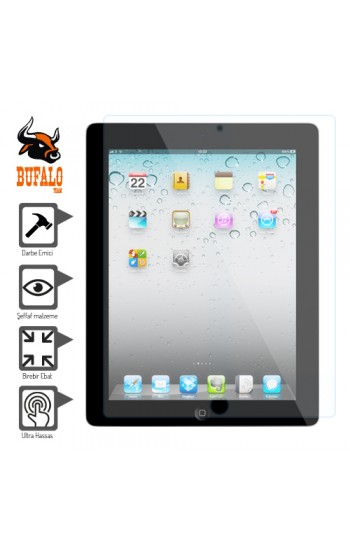 Bufalo iPad 2-iPad 3-iPad 4 Darbe Emici Ekran Koruyucu…