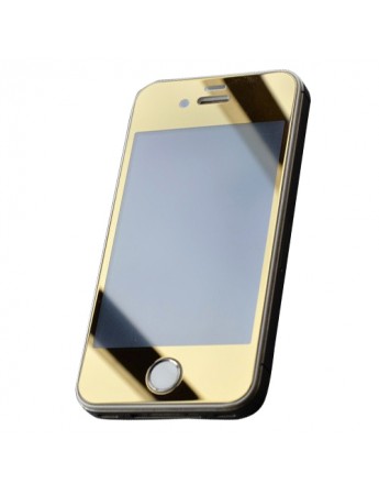 Bufalo iPhone 4/4s Aynalı ÖN+ARKA Cam Ekran Koruyucu Gold