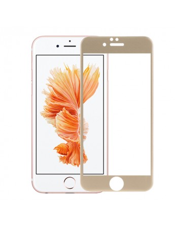 Bufalo iPhone 6-6s Kavisli 4D Cam Ekran Koruyucu Gold