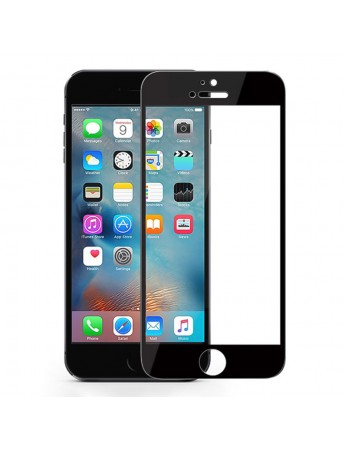 Bufalo iPhone 6-6s Metal Kenarlı Cam Ekran Koruyucu Siyah