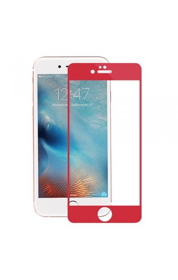 Bufalo iPhone 6 Plus / 6s Plus Kavisli 4D Cam Ekran Koruyucu Kırmızı…