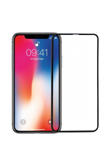 Bufalo iPhone XS MAX Ekran Koruyucu 5D Temperli Cam Siyah…
