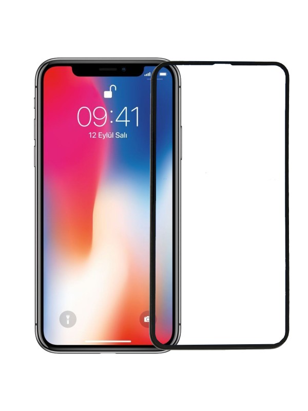 Bufalo iPhone XS MAX Ekran Koruyucu 5D Temperli Cam Siyah…
