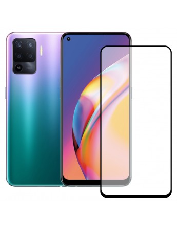 Bufalo Oppo Reno5 Lite Ekran Koruyucu 9D Temperli Cam - Siyah