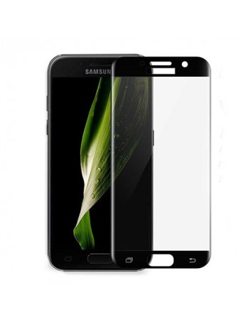 Bufalo Samsung A7 2017 (A720) Kavisli 4D Cam Ekran Koruyucu Siyah