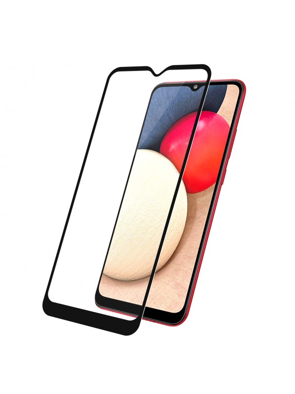 Bufalo Samsung Galaxy A02 A022 Ekran Koruyucu 5D Temperli Cam Siy…