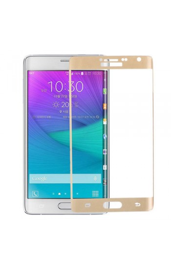 Bufalo Samsung Note EDGE Kavisli 3D Cam Ekran Koruyucu Gold…