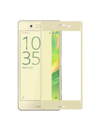 Bufalo Sony Xperia X Kavisli 3D Cam Ekran Koruyucu Gold